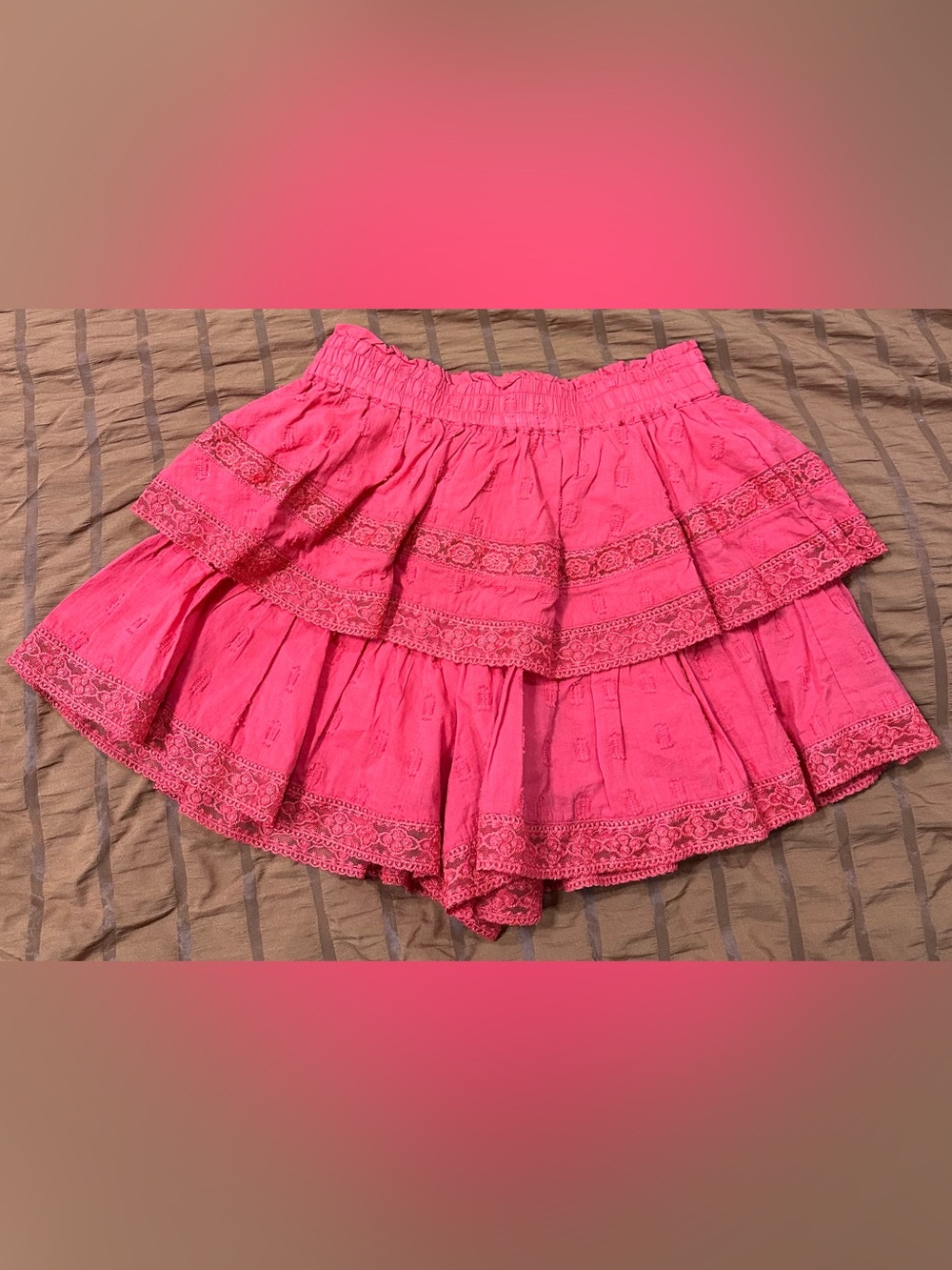 Women’s Tiered Lace Mini Skort